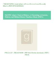 Full Pdf Adams Chart Of History A Chronology Of Ancient
