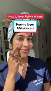 How to apply & layer your morning skincare routine like a dermatologist.  All steps are not all necessary, but here is how to layer each product in  the correct order. #skincareroutinetips ...