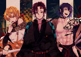 Customize and personalise your desktop, mobile phone and tablet with these free wallpapers! Demon Slayer Trinity Wallpaper Hd Anime 4k Wallpapers Images Photos And Background Wallpapers Den