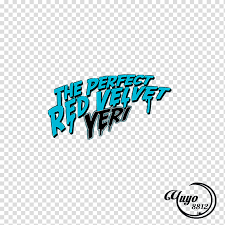Unique red velvet logo stickers designed and sold by artists. Red Velvet Logo The Perfect Red Velvet Yeri Text Transparent Background Png Clipart Hiclipart