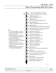 Se Timer V2 0 Master Programming Mode Flow Chart Page 1