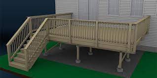 How to install railings on a deck. How To Build A Deck Wood Decking And Railings