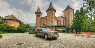 The chateau offers guests a complete organic experience as well as impeccable service and unsurpassed hospitality standards. The Chateau Spa Organic Wellness Resort Facade With Rolls Royce Berjaya Hotel