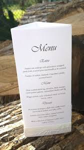 Freestanding Tri Fold Wedding Menu Table Numbers Wedding Menu Wedding Reception Tables Wedding