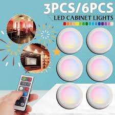 White (33) satin nickel (28) black (22) bronze (11) aluminum (6) copper (3) chrome (2) color. 3 6pcs Small Night Light Wireless Led Puck Lights Closet Lights Battery Powered With Remote Controller Kitchen Under Cabinet Lighting Wish
