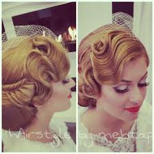 Wasserwelle Wasserwelle Hochzeit 20er Jahre Frisur Wasserwelle