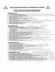 Water cycle introduction precipitation evaporation and. Cycles Worksheet Phosphorus Cycle Answers