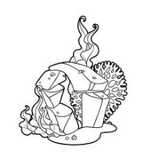 The algae have a very important role in the ecology of all aquatic environments coloring page. Coloring Page Deep Sea Vector Images Over 260