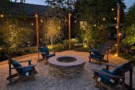 Lighting around a fire pit. Fun With Fire Pits Mccabe S Landscape Construction