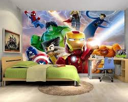 What kind of wallpaper is used in children's bedrooms? Pin By Kittyvanessa On Murales In 2021 Movie Room Decor Iron Man Wallpaper Lego Bedroom