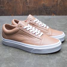 Vans Women Old Skool - Tawny Leather brown true white