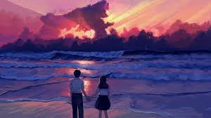 You can also upload and share your favorite 4k scenery 4k scenery sunset anime wallpapers. Anime Wallpaper Illustration Landscape Sea Sunset Painting Digital Art Wallpaper For You Hd Wallpaper For Desktop Mobile