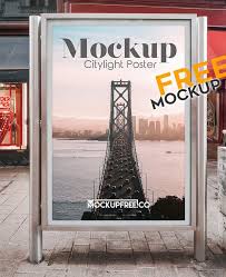 Free City Light Poster Mockup Poster Mockup Poster Mockup Free Free City