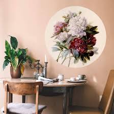 Am liebsten sind mir (gekaufte) pfingstrosen in kombination mit blumen aus meinem garten. Wandtattoo Redoute Strauss Von Pfingstrosen Rund Wall Art De