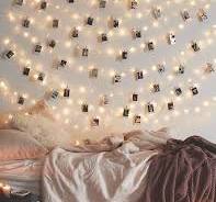 17Ft 50 LED Fairy String Lights with Clear Clips - Perfect for Dorm, Bedroom, Wedding Decor