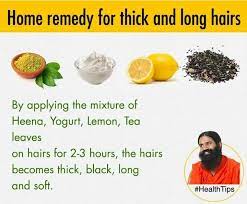 They are made with the herbal components. Acharya Balkrishna Home Remedy For Long Thick Hair Baba Ramdev Long Thick Hair Thick Hair Styles Home Remedies