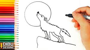 Comment Dessiner Un Loup Dessin De Loup Youtube