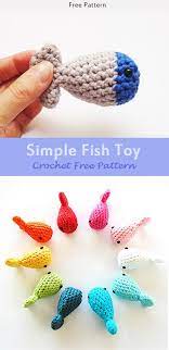 These sea creature toys are included in the. Simple Fish Toy Crochet Free Pattern Crochet Cat Toys Crochet Fish Crochet Fish Patterns