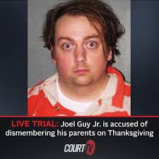 LIVE TRIAL: Joel Michael Guy Jr. is accused of the gruesome murder of his  parents Thanksgiving weekend in 2016. Investigators say he brutally stabbed  and dismembered his parents after they said they