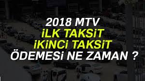 Mtv ocak ayı ödeme işlemleri 1 ocak 2021 tarihinde başlarken ödeme süresi 31 ocak 2021 tarihinde sona erecek. Mtv 1 Ilk Taksit Ve 2 Ikinci Taksit Odeme