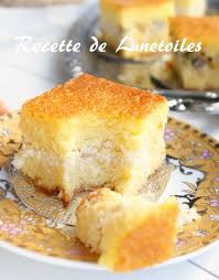 Basboussa Fourree A La Noix De Coco Amour De Cuisine Recette Basboussa Noix De Coco Alimentation