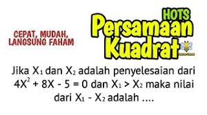 Maybe you would like to learn more about one of these? Hots Persamaan Kuadrat Nilai X1 X2 Youtube