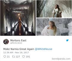 Trump white house scary christmas decorations. 64 Hilarious Reactions To Melania Trump S Creepy White House Christmas Decorations Bored Panda