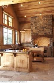 Bissell Natural Sweep Carpet And Floor Sweeper With Dual Rotating System And 2 Corner Edge Brushes Great Kitchen Heavenly Homesheavenly Homes Love The Open Spaces Natural Light And Of Course The Wood Cabin Kitchens Rustic House Rustic Kitchen