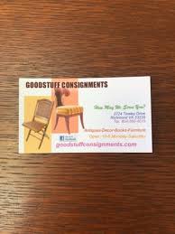Maybe you would like to learn more about one of these? Goodstuff Consignments 2724 Tinsley Dr North Chesterfield Va Antique Dealers Mapquest