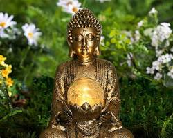 Lighting in meditation gardens