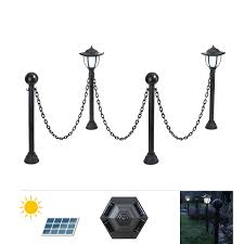 Ob klassisch elegant oder puristisch modern, ob im klaren säulenformat oder schön geschwungen, für jeden geschmack ist etwas dabei. Grafner Led Solar Standleuchten Set Als Wegbegrenzung Mit Kette Hohe 70 Cm High Power Led Grosser Akku Effizientes Solar Panel Solar Weg Leuchte Heuer Gmbh