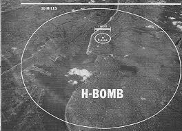 The Middle Circle Is The Blast Radius Of The Original Atomic Bomb Dropped On Hiroshima The Outer Circle Is The Blast Radius Of A Neutron Bomb Cold War Bombs
