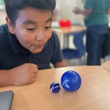 4th grade scholars built pom-pom launchers and tested various levels of  force. When it launched more then 100cm, they rocked their mental math  skills. @metroschools @mnps_magnet