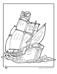 Printable coloring and activity pages are one way to keep the kids happy (or at least occupie. Pirate Ship Coloring Page Coloring Home