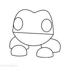 Roblox Adopt Me Coloring Pages Frog Xcolorings Com