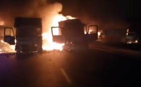 The protesters on friday hijacked trucks and forced the drivers to block roads before fleeing with the truck keys. Tzhyyhms5xpojm