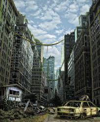 I Have A Mansion In The Post Apocalyptic World Manga Photoshop Design By Madsdk For Modern Ruins 10 Design 8825001 Apocalypse Landscape Post Apocalyptic City Apocalypse World