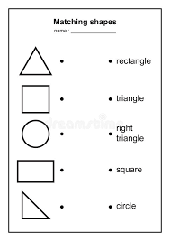 Check spelling or type a new query. Geometry Shape Matching Game Educational Geometric Shapes Game Printable Learning Material For Kids Black And White Printables Stock Vector Illustration Of Learning Food 137078928