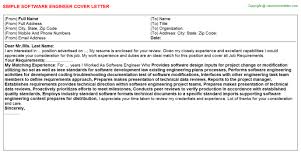 Maybe you would like to learn more about one of these? Software Engineer Cover Letter 25676