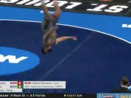 University of minnesota wrestling star gable steveson won the olympic men's freestyle 125kg gold medal at the tokyo olympic games in the most dramatic fashion. Gophers Gable Steveson Wins Ncaa Heavyweight Championship Celebrates With Backflip Bring Me The News