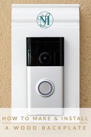 Can't you fit the transformer into the existing bell box? How To Make Install A Decorative Wood Backplate For A Doorbell Or Anything Else You Want To Ring Doorbell Mount Ideas Doorbell Ring Doorbell Mount Ideas Diy