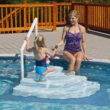 Blue Wave Wedding Cake Above Ground Pool Step W Liner Pad White Walmart Com Above Ground Pool Steps Swimming Pool Decks Pool Steps