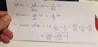 To convert 1 hour to seconds, simply multiply 1 by 3600. How To Convert 1 Hour 40 Minutes 48 Seconds Into Fraction Form Brainly In