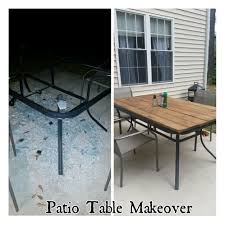 Cracked, broken or shattered glass can cause injury. Patio Table Makeover Wood Patiotablemakeoverwood Patio Table Makeover Shattered Glass Redo In 2021 Patio Furniture Makeover Patio Table Redo Diy Patio