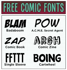 Design Inspiration Free Comic Fonts Busy Beaver Blog Comic Font Comic Book Font Comic Font Free