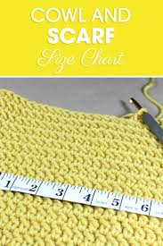 This Cowl And Scarf Size Chart Is A Great Resource To Adjust