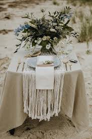 Macrame Table Runner Bridal Table Decor Offwhite Wholesale Boho Wedding Decoration Bridal Table Bridal Table Decorations Brides Table