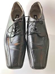 Steve Madden M Tell Men Us 13m Eu 46 Black Leather Lace Up Oxford Square Toe Stevemadden Oxfords Formaldresscareer Dress Shoes Men Leather And Lace Shoes