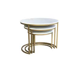 This rectangular coffee table offers a bold yet elegant look. Beth Brass And Marble Circular Coffee Table It0185222
