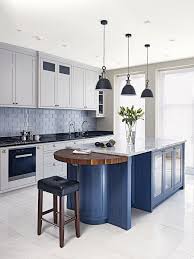 Image Result For Blue Kitchen Island Contrasting Kitchen Island Kitchen Design Color Kitchen Trends